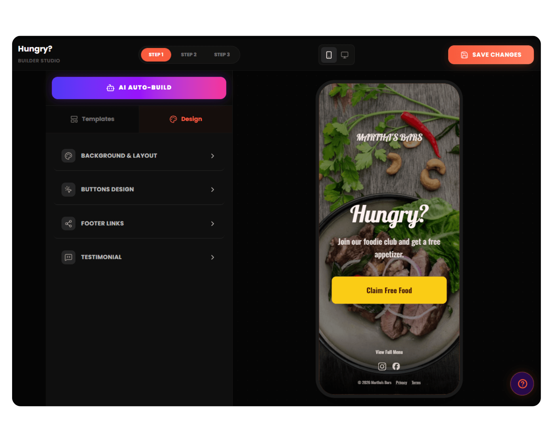 Promo Page Editor